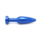 Aluminum Buttplug Met Kristal - Blauw-Erotiekvoordeel.nl