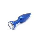 Aluminum Buttplug Met Kristal - Blauw-Erotiekvoordeel.nl