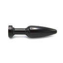 Aluminum Buttplug Met Kristal - Zwart-Erotiekvoordeel.nl