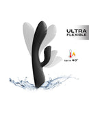 Dorcel - FLEXI RABBIT Verwarmde Tarzan Vibrator - Zwart-Erotiekvoordeel.nl