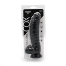 Kiotos Cox - Siliconen Dildo 22 x 5 cm - Zwart-Erotiekvoordeel.nl
