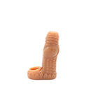 Kiotos Monstar 08 - Penis Sleeve - Penisverlenging - Met Ball Stretcher Opening - Diameter Ø 50 mm - Siliconen - Beige-Erotiekvoordeel.nl