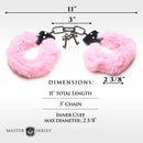Master Series - Cuffed In Fur - Metalen Handboeien met Kunstbont - Roze-Erotiekvoordeel.nl