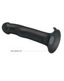 Pretty Love - Murray - Vibrerende Dildo - 19 cm - Zwart - USB Oplaadbaar - Siliconen-Erotiekvoordeel.nl
