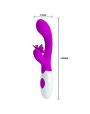 Pretty Love - Rabbit Vibrator - Tarzan Vibrator Butterfly Kiss - Roze-Erotiekvoordeel.nl