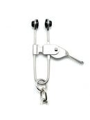 Rimba Bondage Play - Verstelbare Tepelklemmen Met Ketting En Hefboomklemmen-Erotiekvoordeel.nl