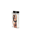 Sexy Kanten Body Met Open zijkanten- Zwart/Paars-Erotiekvoordeel.nl