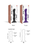 Strap-On-Me - Anaal Dildo/Buttplug Geisha Balls Met Losse Roterende Balletjes - Paars-Erotiekvoordeel.nl