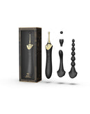 Zalo - Bess 2 - Verwarmde Pinpoint Clitoris Vibrator- Met Extra opzetstukken - Obsidian Zwart-Erotiekvoordeel.nl