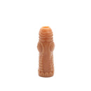 Kiotos Monstar 08 - Penis Sleeve - Penisverlenging - Met Ball Stretcher Opening - Diameter Ø 50 mm - Siliconen - Beige-Erotiekvoordeel.nl