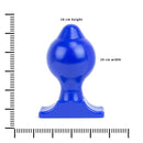 All Blue - Buttplug 18 x 10 cm - Blauw-Erotiekvoordeel.nl