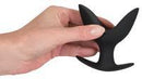 Black Velvets – Siliconen Anale Ankerplug met Intern Tegendruk voor Extra Intens Gevoel 9 cm - Zwart-Erotiekvoordeel.nl