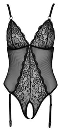 Cottelli Collection - Kruisloos Body - Zwart