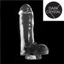 Dark Crystal - Dildo Met Zuignap 29,5 x 7 cm - Transparant