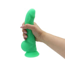 DeLuxe Pure Nature Neo Colours Siliconen Dildo 23 x 4.1 cm - Oranje