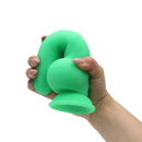 DeLuxe Pure Nature Neo Colours Siliconen Dildo 23 x 4.1 cm - Oranje
