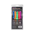 DeLuxe Pure Nature Neo Colours Siliconen Dildo 23 x 4.1 cm - Rood