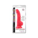 DeLuxe Pure Nature Neo Colours Siliconen Dildo 23 x 4.1 cm - Rood