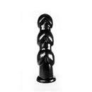Dinoo - Geribbelde XXL Buttplug Gaston 27,5 x 8 cm - Zwart