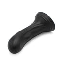 Dinoo - XXL Anaal Dildo Met kromming Van TPE - Zwart