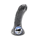 Dinoo - XXL Anaal Dildo Met kromming Van TPE - Zwart