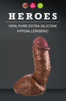 Heroes - No. 10 - Dildo - 19,5 x 5 cm - Bruin-Erotiekvoordeel.nl