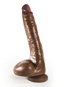 Heroes - No. 13 - Dildo Met Zuignap - 23 x 4,5 cm - Bruin-Erotiekvoordeel.nl
