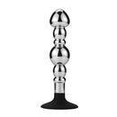 Kiotos - Buttplug Aluminium Met Diverse Ballen - Siliconen Zuignap-Erotiekvoordeel.nl