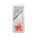 Kiotos Cox Color - Gekleurde Dildo 01 - 15,5 x 3 cm - Transparant/Rood-Erotiekvoordeel.nl