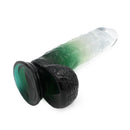 Kiotos Cox Color - Gekleurde Dildo 10 - 25 x 5,5 cm - Transparant/Groen-Erotiekvoordeel.nl
