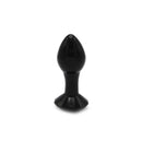 Kiotos Glass - Glazen Buttplug Crystal Gem - Zwart