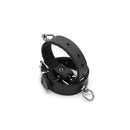 Kiotos Leather - Polsboeien Leder met Kleine O-ring - Zwart-Erotiekvoordeel.nl
