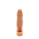 Kiotos Monstar 04 - Penis Sleeve - Penisverlenging - Met Ball Stretcher Opening - Siliconen - Beige-Erotiekvoordeel.nl