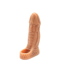 Kiotos Monstar 04 - Penis Sleeve - Penisverlenging - Met Ball Stretcher Opening - Siliconen - Beige-Erotiekvoordeel.nl