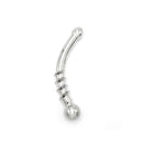 Kiotos Steel - Curve Steel Dildo Twisted - Gebogen Dildo - RVS-Erotiekvoordeel.nl