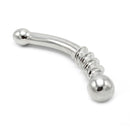 Kiotos Steel - Curve Steel Dildo Twisted - Gebogen Dildo - RVS-Erotiekvoordeel.nl