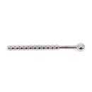 Kiotos Steel - Geribbelde Holle Penisplug - RVS - 14 cm - diameter 7 mm-Erotiekvoordeel.nl