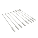 Kiotos Steel - Set Met Geribbelde Rosebud Dilators/sounds In Luxe etui - 8 Stuks-Erotiekvoordeel.nl