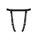 Liebe Seele - Dark Secret exclusief Leren Strap-On Harnas - handgemaakt In Japan - Zwart-Erotiekvoordeel.nl