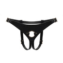 Liebe Seele - Dark Secret exclusief Leren Strap-On Harnas - handgemaakt In Japan - Zwart-Erotiekvoordeel.nl