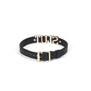 Liebe Seele - Demon's Kiss - Luxe Collar Met Grote Gouden letters SLUT - Zwart/Goud-Erotiekvoordeel.nl
