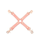 Liebe Seele - Pink Dream Leren Hogtie Met Rosé Gouden Clips - Roze-Erotiekvoordeel.nl