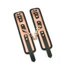 Liebe Seele - Rose Gold Memory - Exclusieve Leren Polsboeien - Met voering Van Ultrazacht Fluweel - Rosé Goud-Erotiekvoordeel.nl