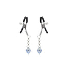 Liebe Seele - Tepelklemmen Met Glow-in-the dark steentje In hartje - Blauw-Erotiekvoordeel.nl