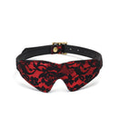 Liebe Seele - Victorian Garden - Blinddoek Met Zachte Pluche Binnenvoering - Vegan Friendly - Zwart/Rood-Erotiekvoordeel.nl