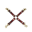Liebe Seele - Victorian Garden Exclusieve Hogtie - Vegan Friendly - Zwart/Rood-Erotiekvoordeel.nl