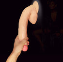 Lovetoy - Grote Dildo Van 28 cm - Lichte Huidskleur-Erotiekvoordeel.nl