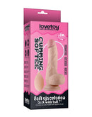 Lovetoy - Zachte Ejaculatie Dildo Met Balzak En Squirt Functie 20 cm - Lichte Huidskleur-Erotiekvoordeel.nl