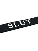 Rimba Bondage Play - Halsband - Halsbandje Met Tekst SLUT - Siliconen - Collar