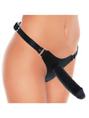 Siliconen voorbinddilo Met G-string Harnasje